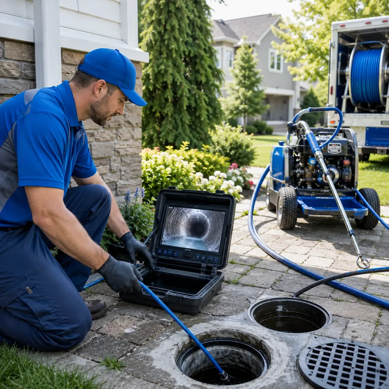 Outdoor drain cleaning professionals serving Rex, NC
