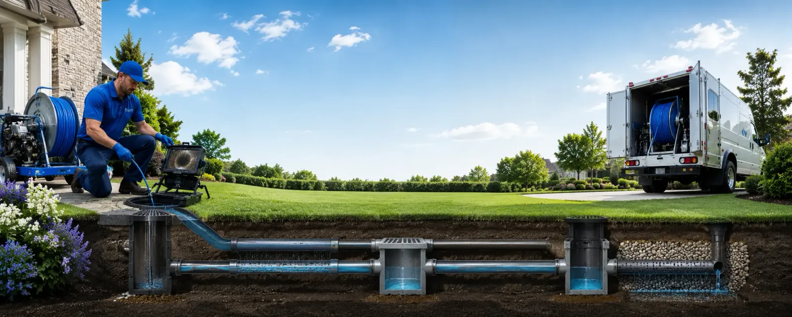 Outdoor drain cleaning information for Rex, NC